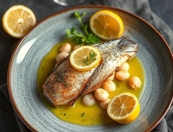 Sole Meunière, Le Jardin Doré restaurant, Paris 3rd arrondissement, Chef Antoine Dubois