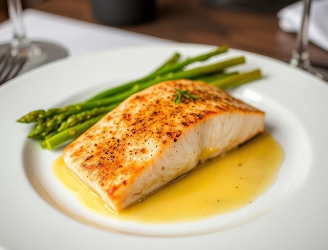 Pavé de saumon écossais, restaurant Le Jardin Doré, Paris 3e arrondissement, Chef Antoine Dubois