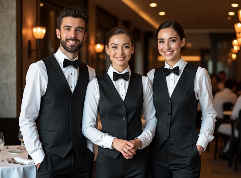 Service en salle - Équipe de Camille Rousseau, restaurant Le Jardin Doré, Paris 3e arrondissement, Chef Antoine Dubois