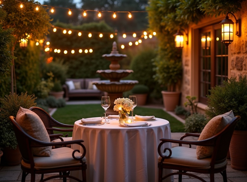 Table extérieure, restaurant Le Jardin Doré, Paris 3e arrondissement, Chef Antoine Dubois